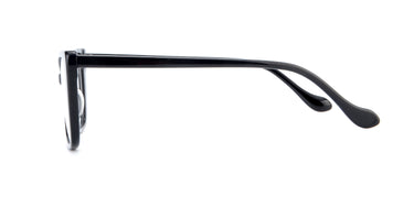 Women Urban Eyglasses: Tina - Black - SpaceSMART Eye Clinic (Side View)